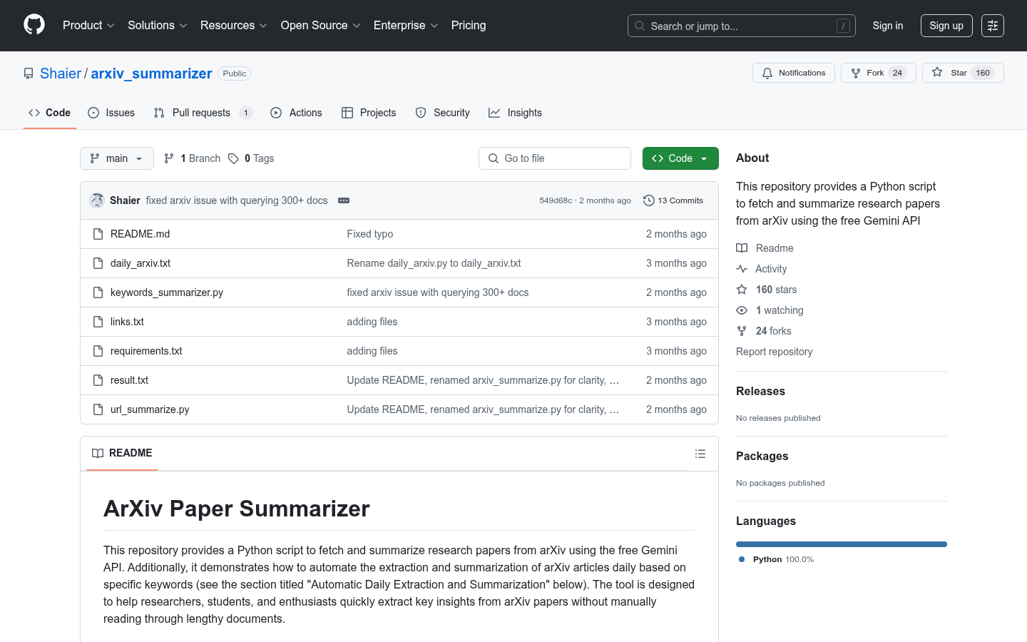 arXiv摘要生成器：AI驱动的科研论文速览工具