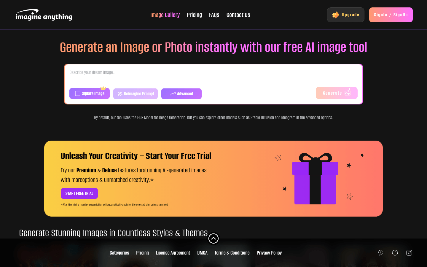 Imagine Anything: AI-Powered Image Generator