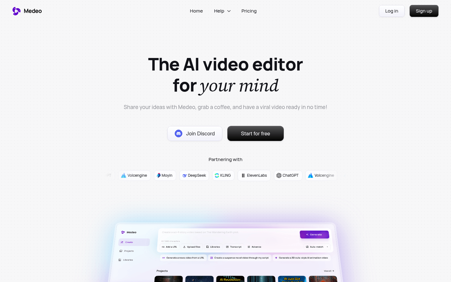 Medeo：AI驱动的视频编辑工具