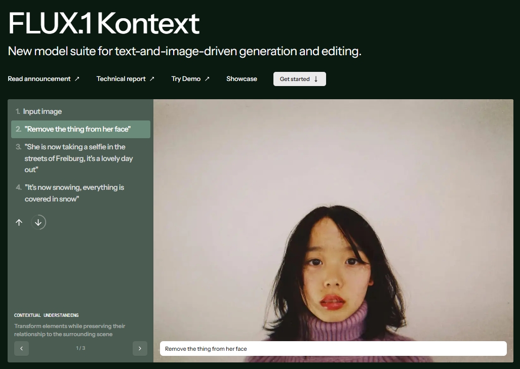 FLUX.1 Kontext：AI图像生成与编辑工具