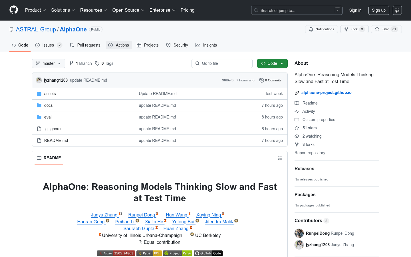 AlphaOne：面向AI模型的自适应推理框架