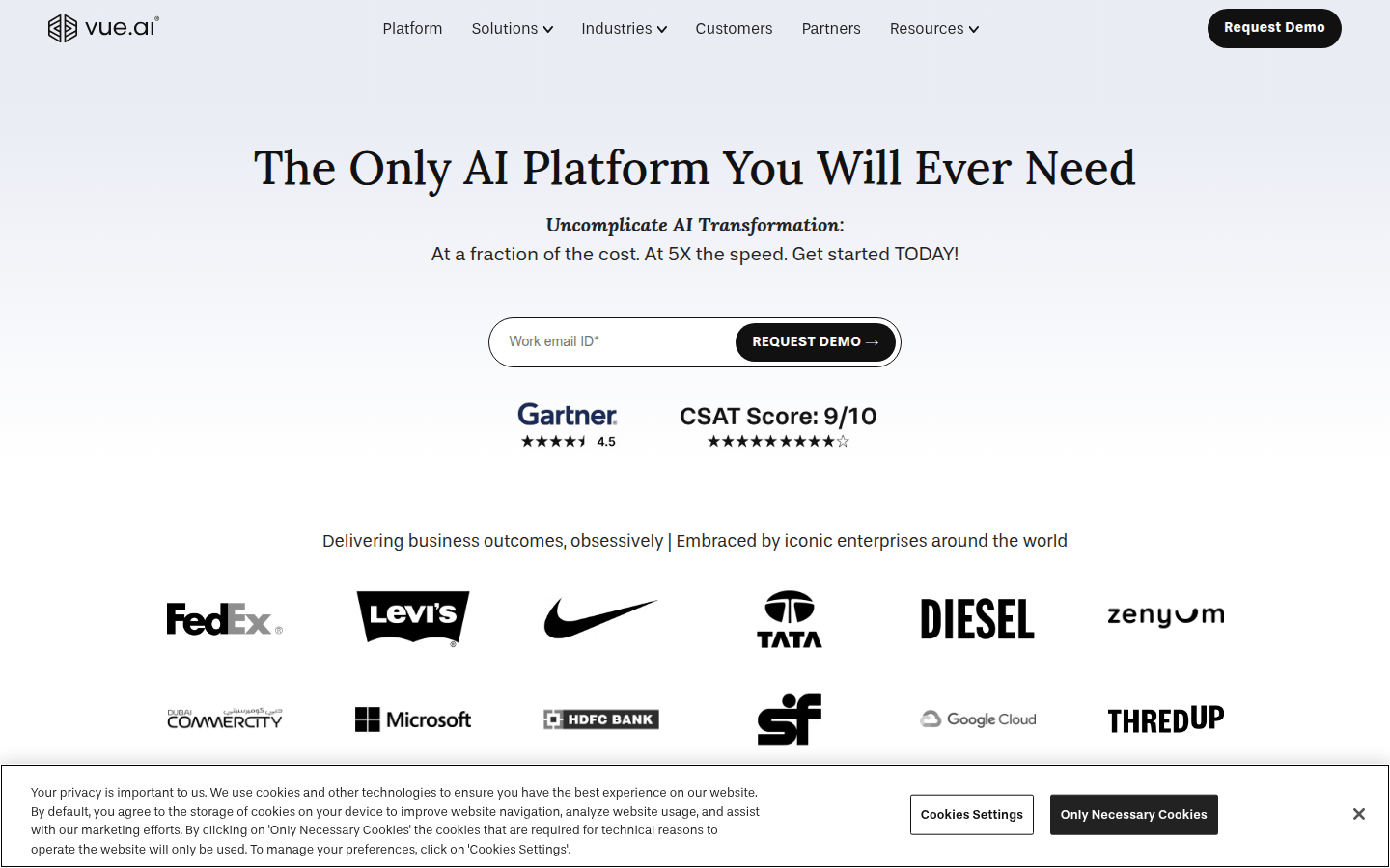 Vue.ai - 助力企业转型的AI引擎