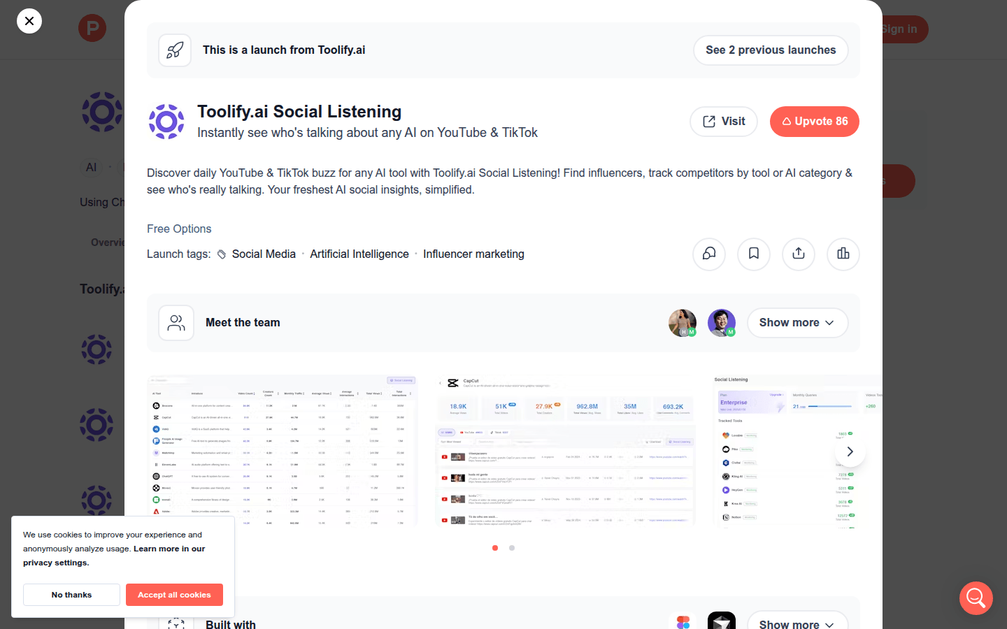 Toolify.ai AI工具社交聆听