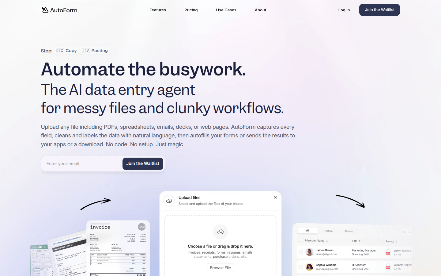 AutoForm - AI-Powered Data Automation Tool