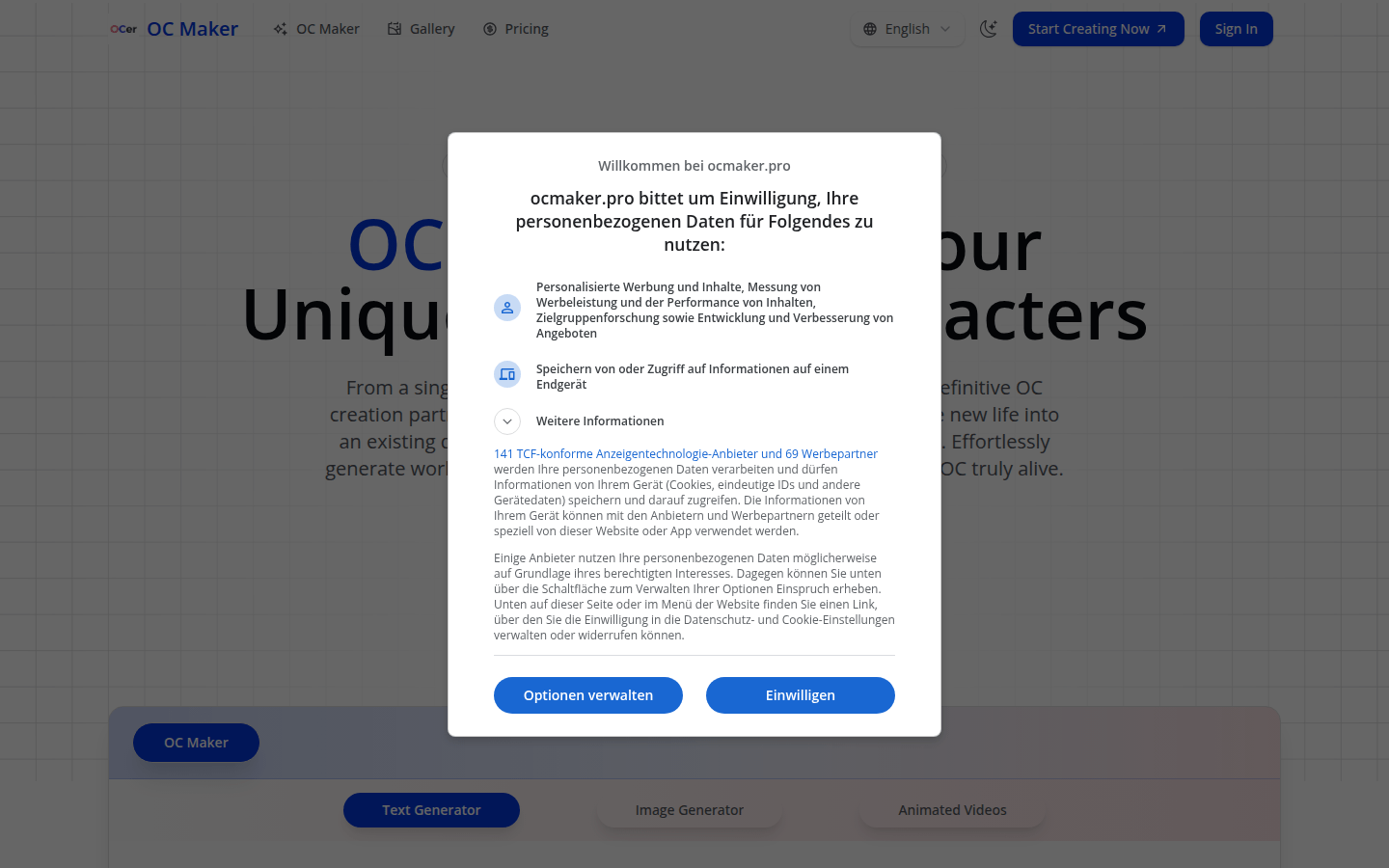 OC Maker - AI Original Character Design Platform