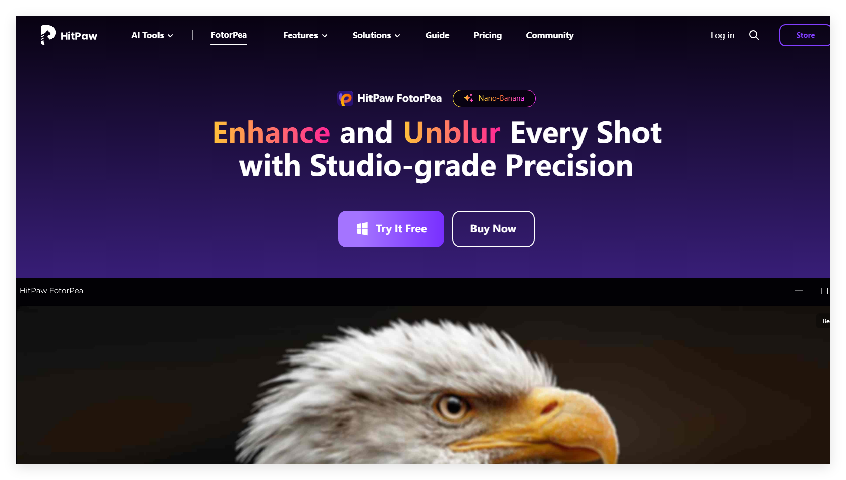 HitPaw FotorPea - AI照片增强器