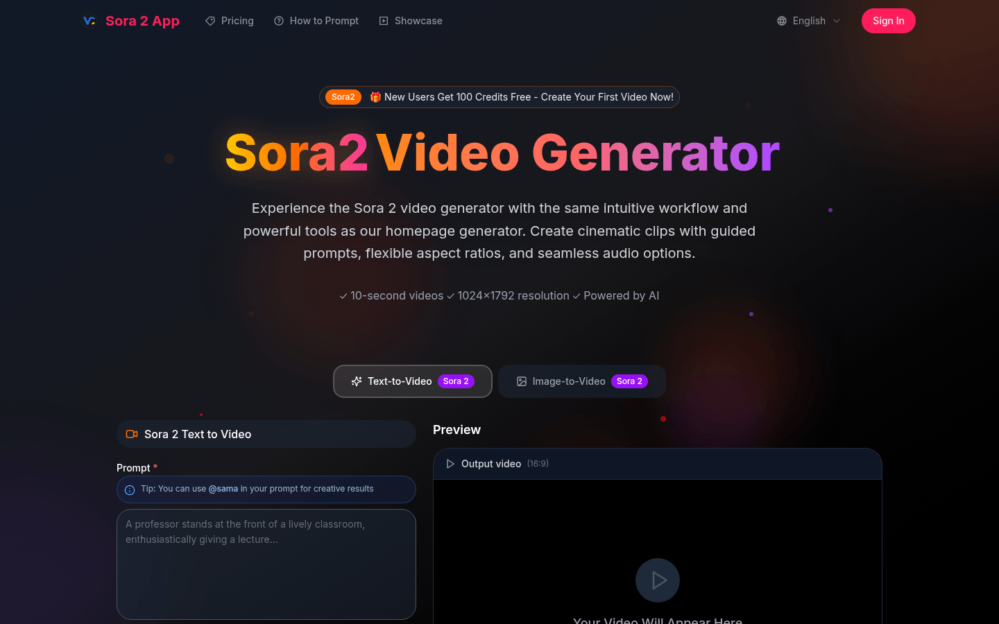 Sora 2 App - AI Video Generator