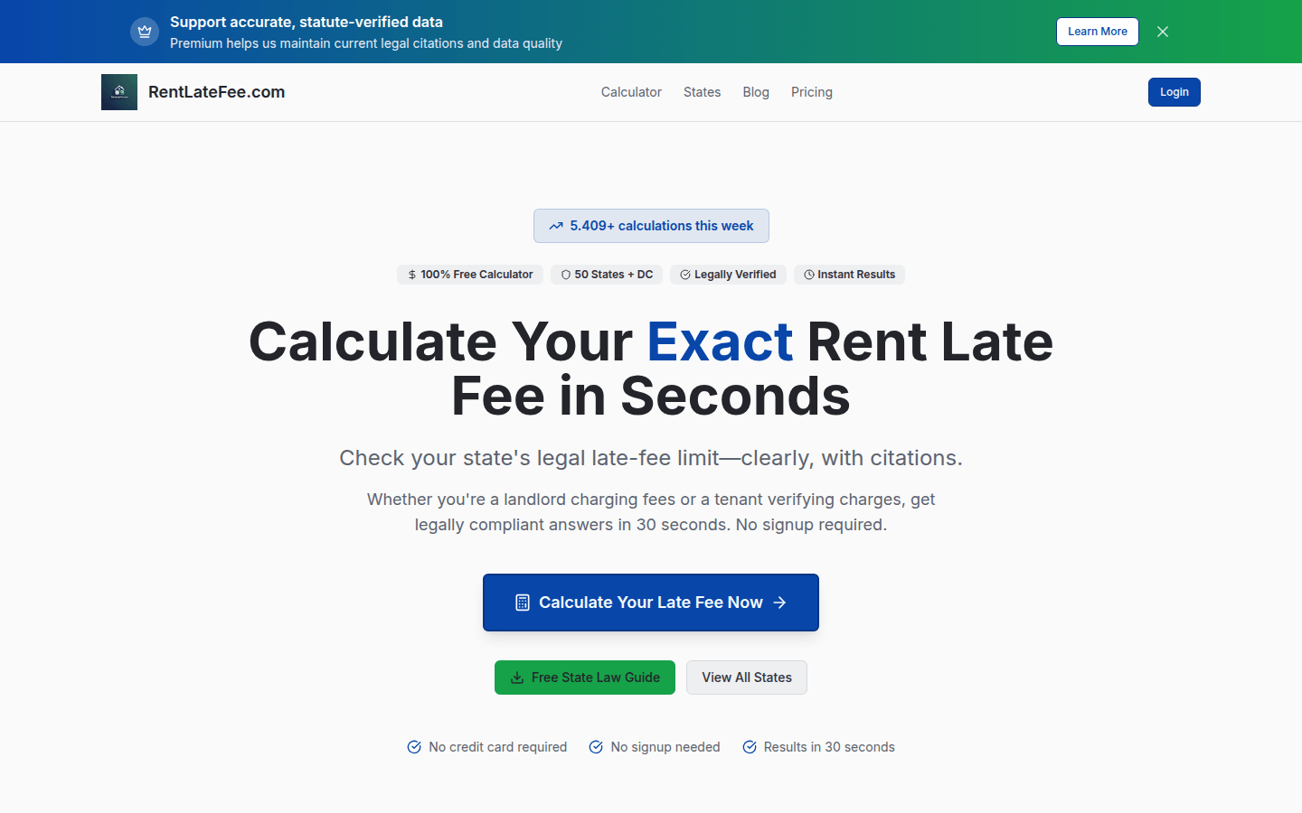 RentLatefee.com - 租金滞纳金计算器