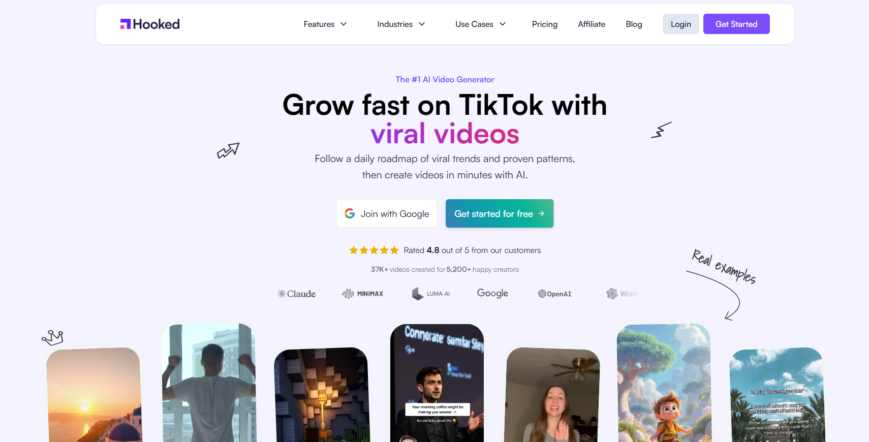 Hooked AI: AI-Powered Video Creation Platform