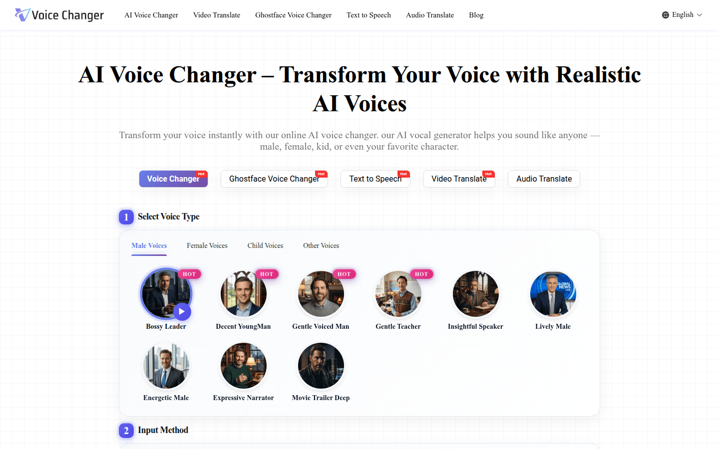 AI Voice Changer Online Tool