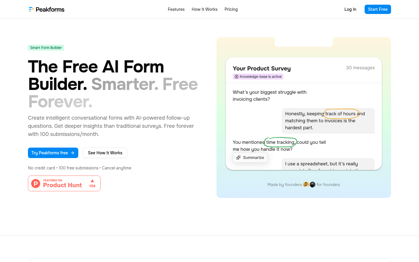 Peakforms：真正会倾听的智能AI表单