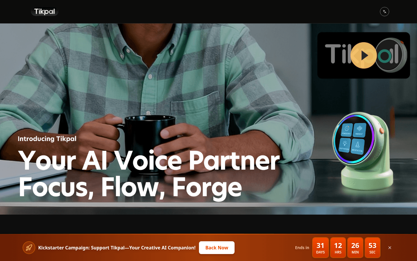 Tikpal: Your Creative Sidekick for Distraction-Free Thinking