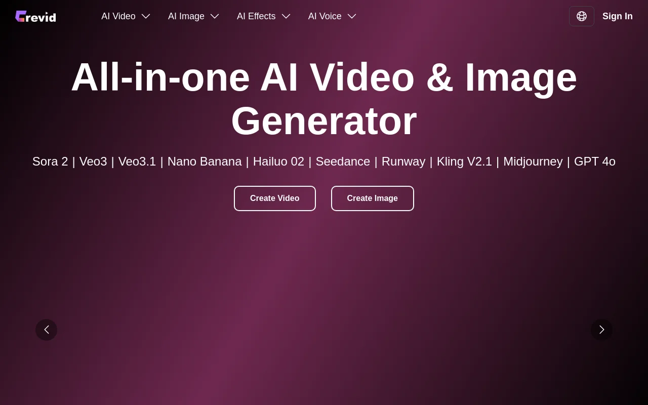 Crevid AI: Your Creative Sidekick for Stunning Videos & Images