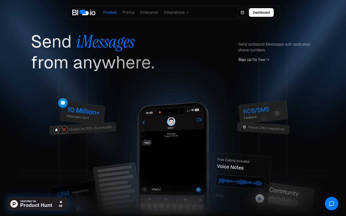 Blooio: Streamline Your CRM Communications