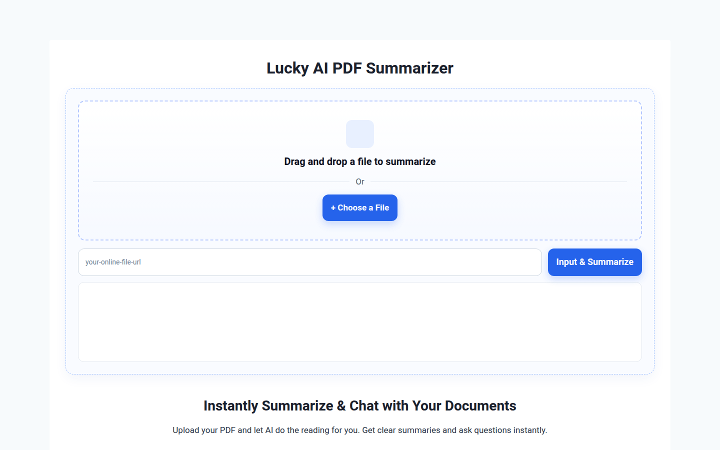 Lucky AI PDF 摘要工具：轻松驾驭冗长文档的智能捷径