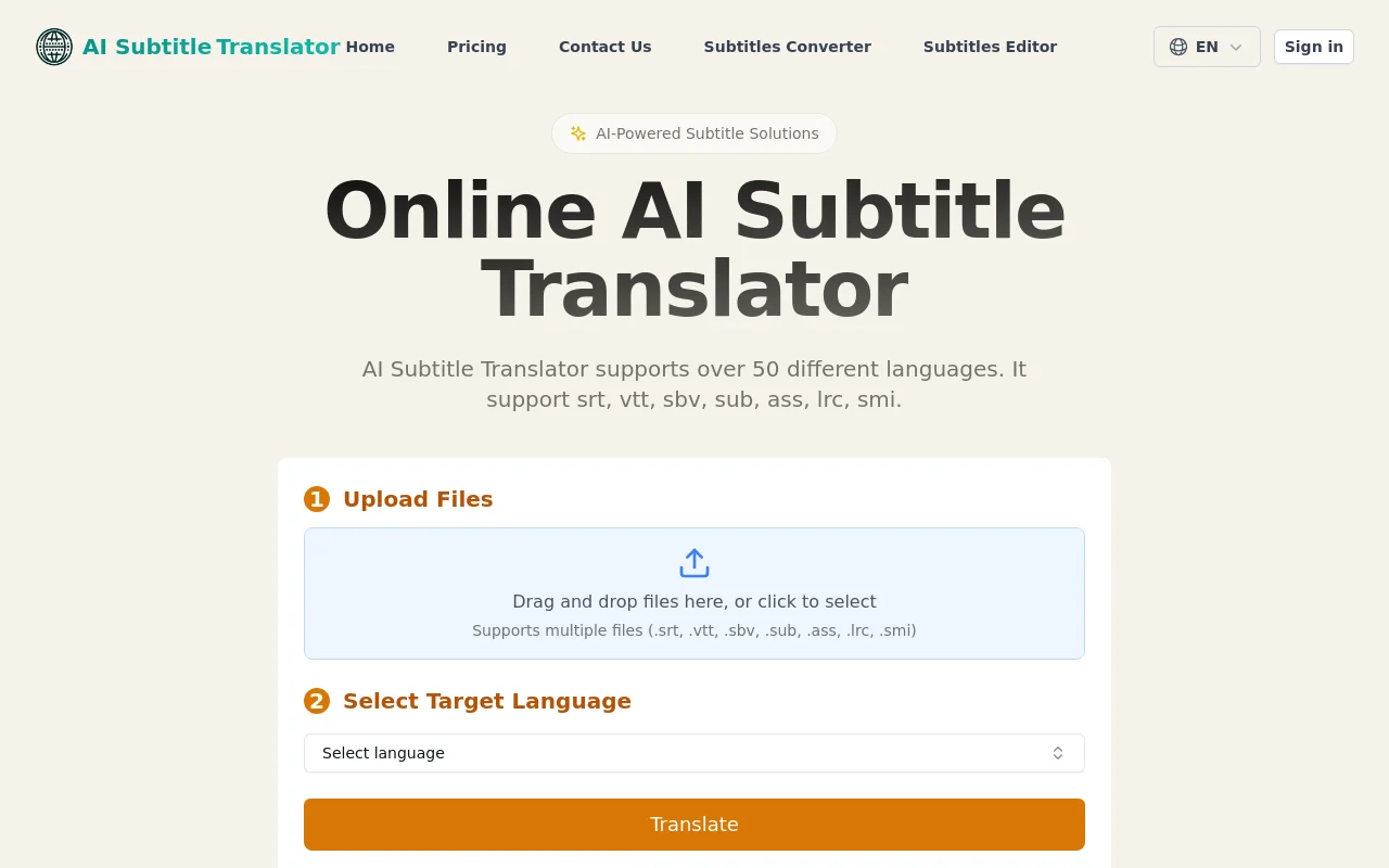 Break Language Barriers with AI-Powered Subtitle Translation