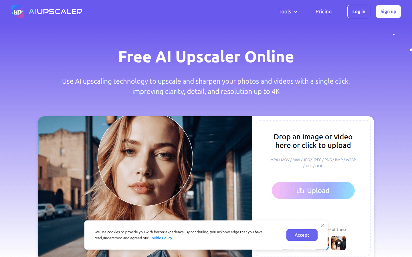 借助AI智能放大技术，即刻提升您的视觉体验