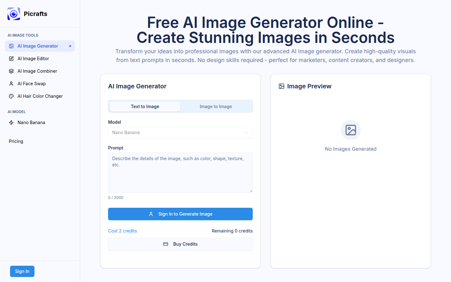 Create Stunning Images Instantly with AI Magic