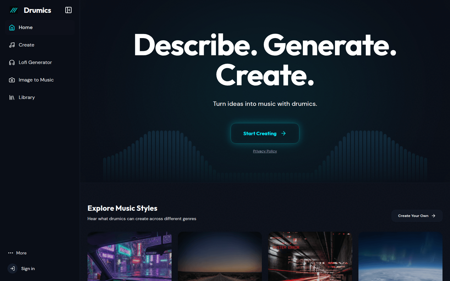 Drumics：AI赋能的音乐创作，轻松无忧
