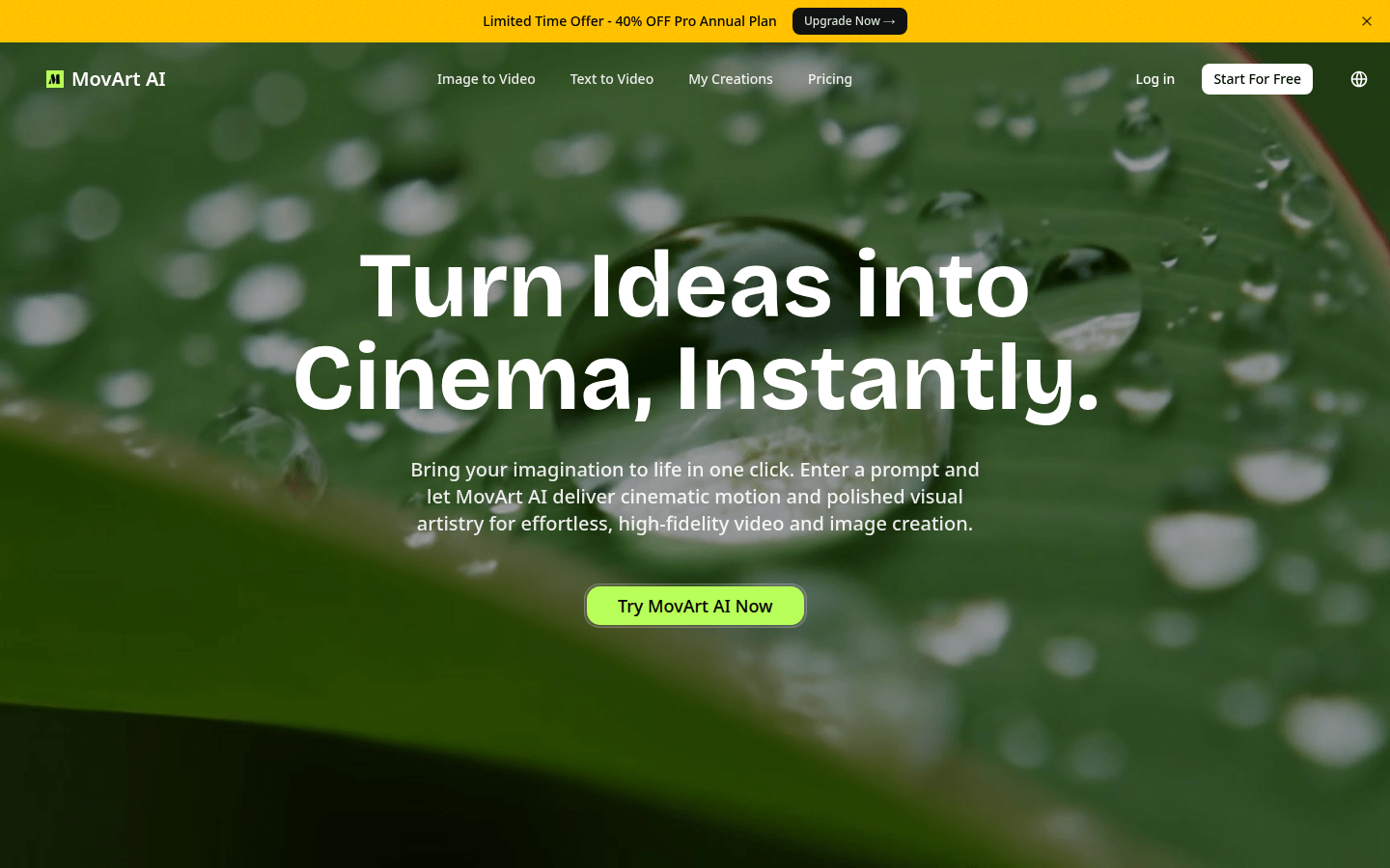MovArt AI: Transform Text and Images into Stunning Videos