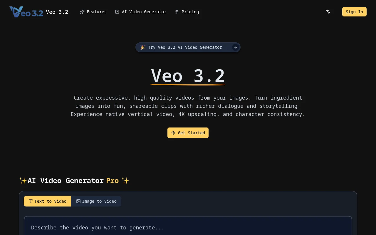 Veo 3.2：您的AI视频创作助手