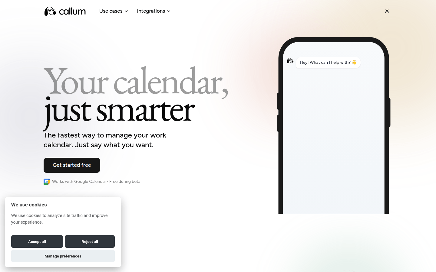 认识Callum：您的AI智能日历助手