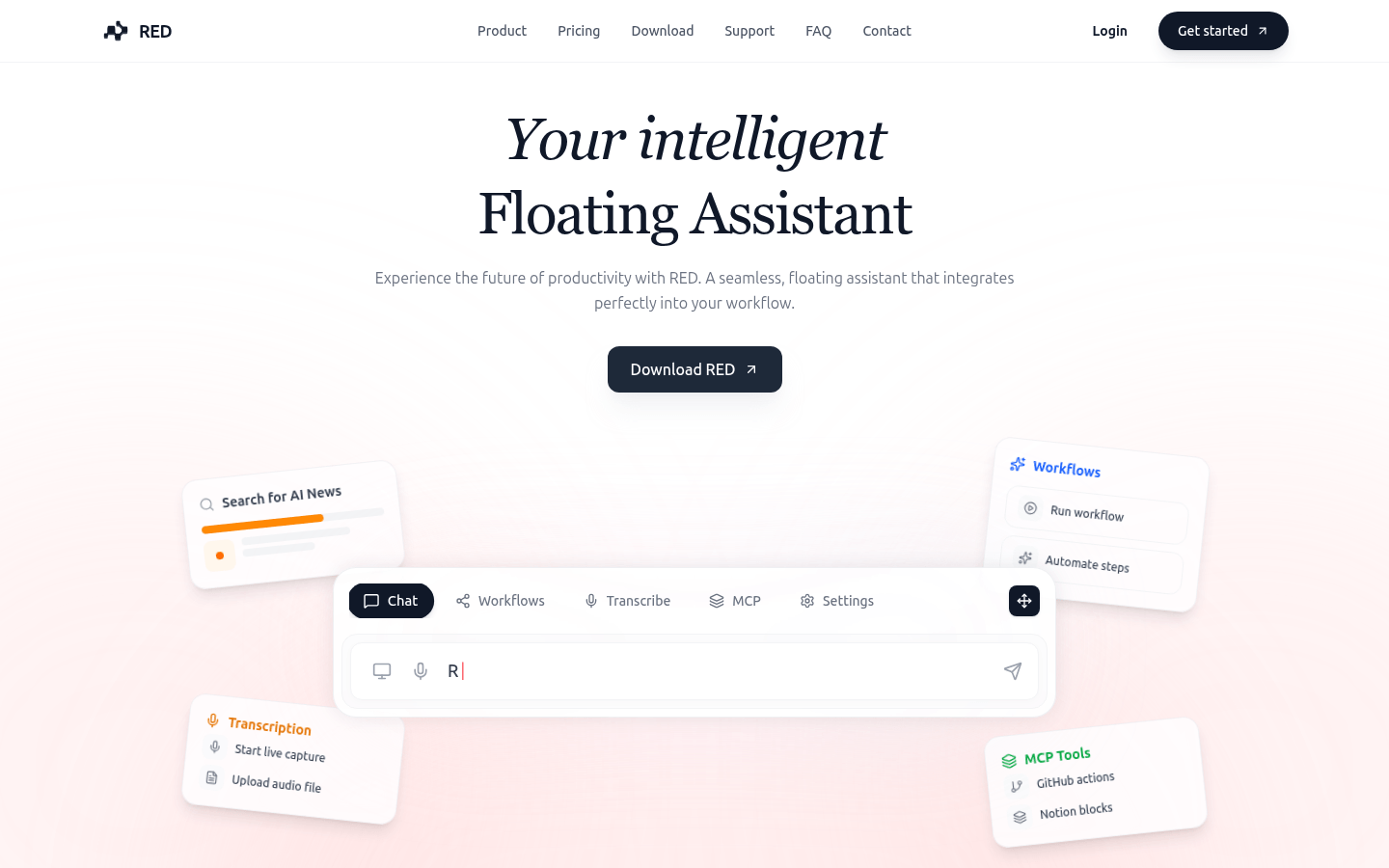 RED:您的智能悬浮助手,轻松提升工作效率