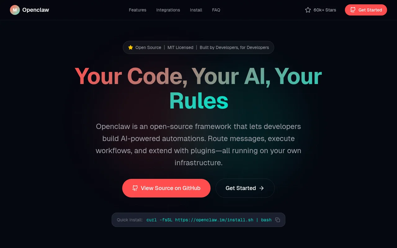 Openclaw：开发者的开源AI自动化乐园