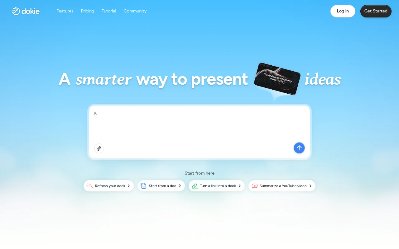 Dokie AI:您的智能幻灯片设计师