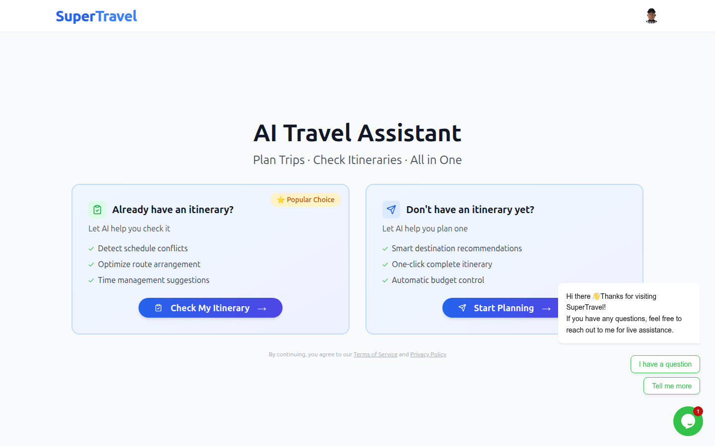 SuperTravel:您的AI智能旅行规划助手