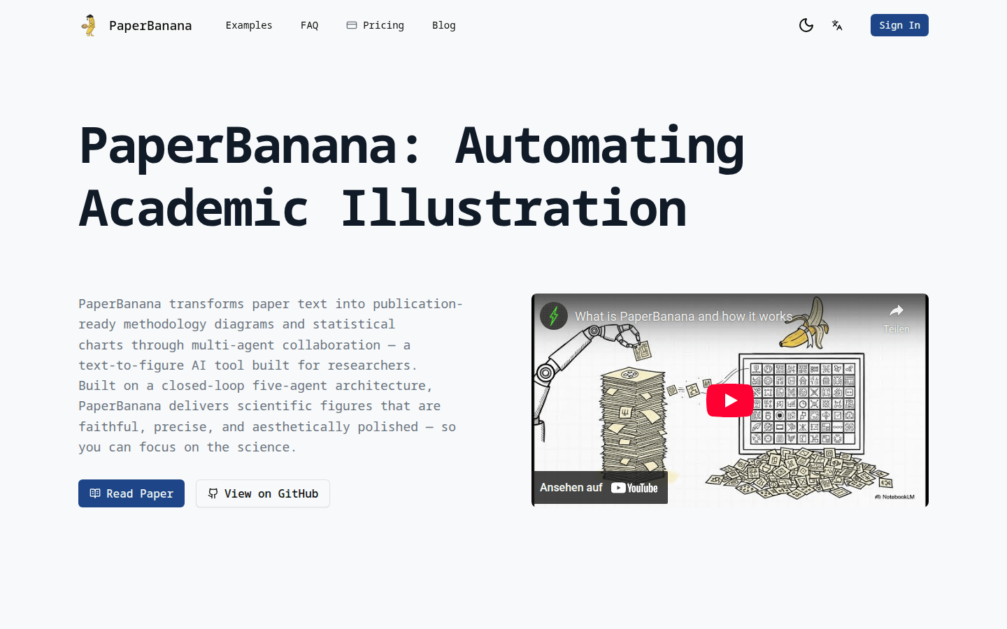 PaperBanana: AI-Powered Academic Illustration Tool