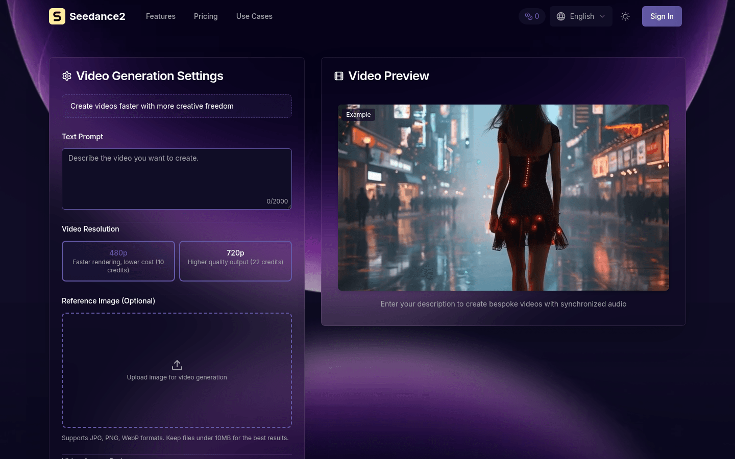 Seedance2 AI:您的口袋电影工作室