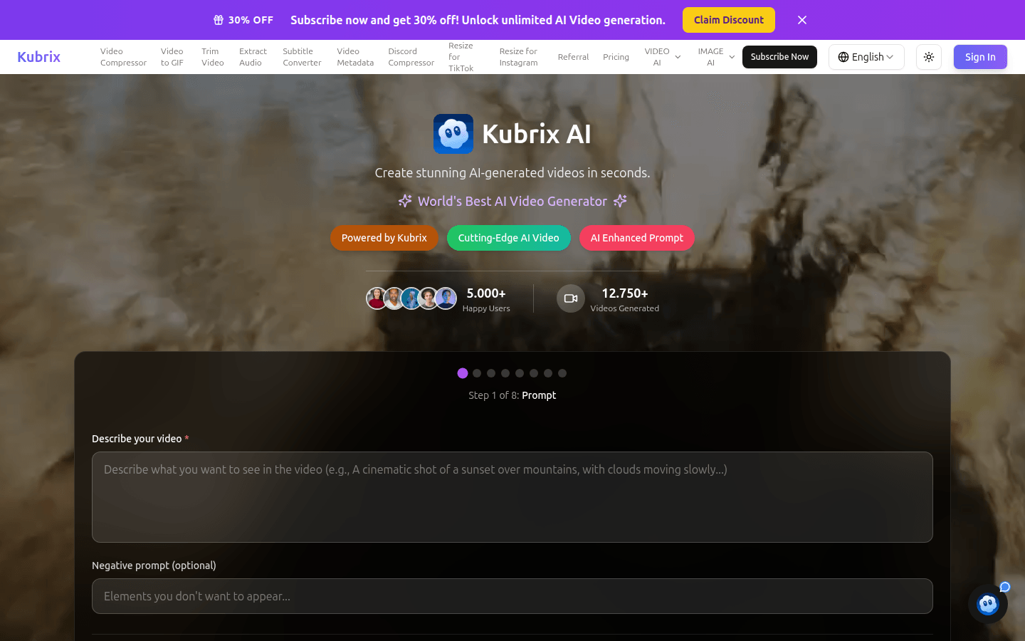 Kubrix:您的AI驱动视频创作助手