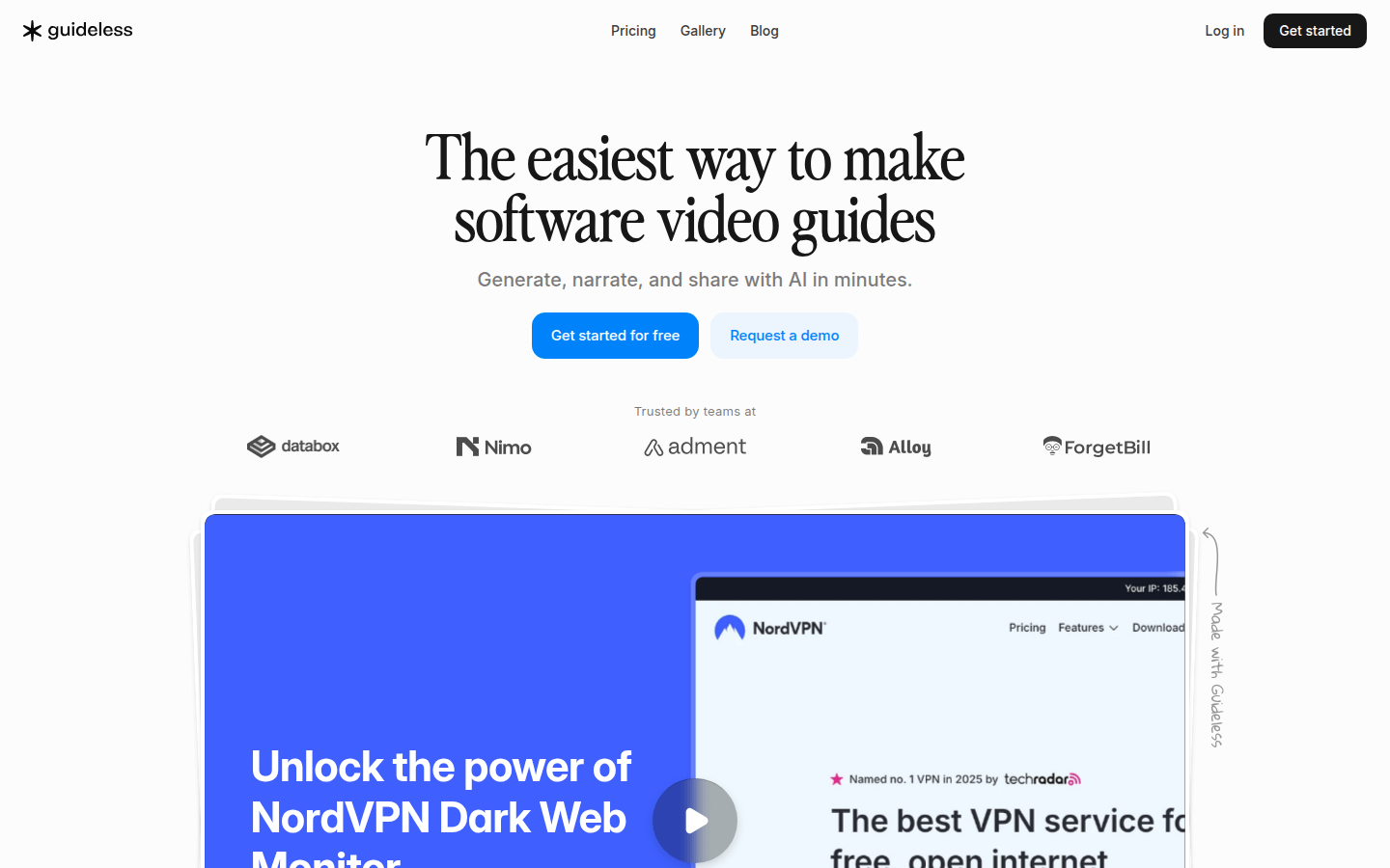Guideless: Turn Your Workflows Into Engaging Video Guides