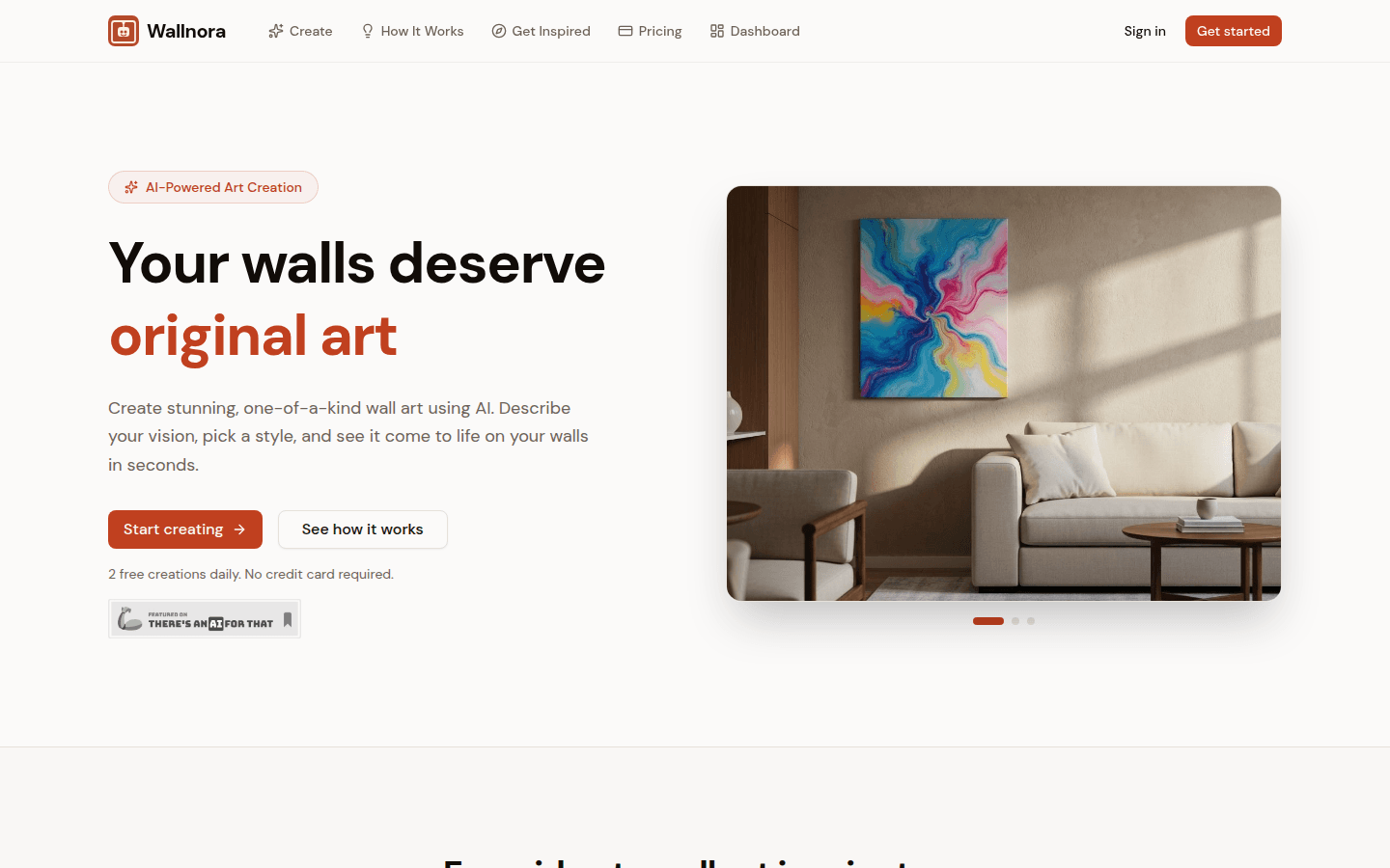 Wallnora: AI-Powered Wall Art Creator