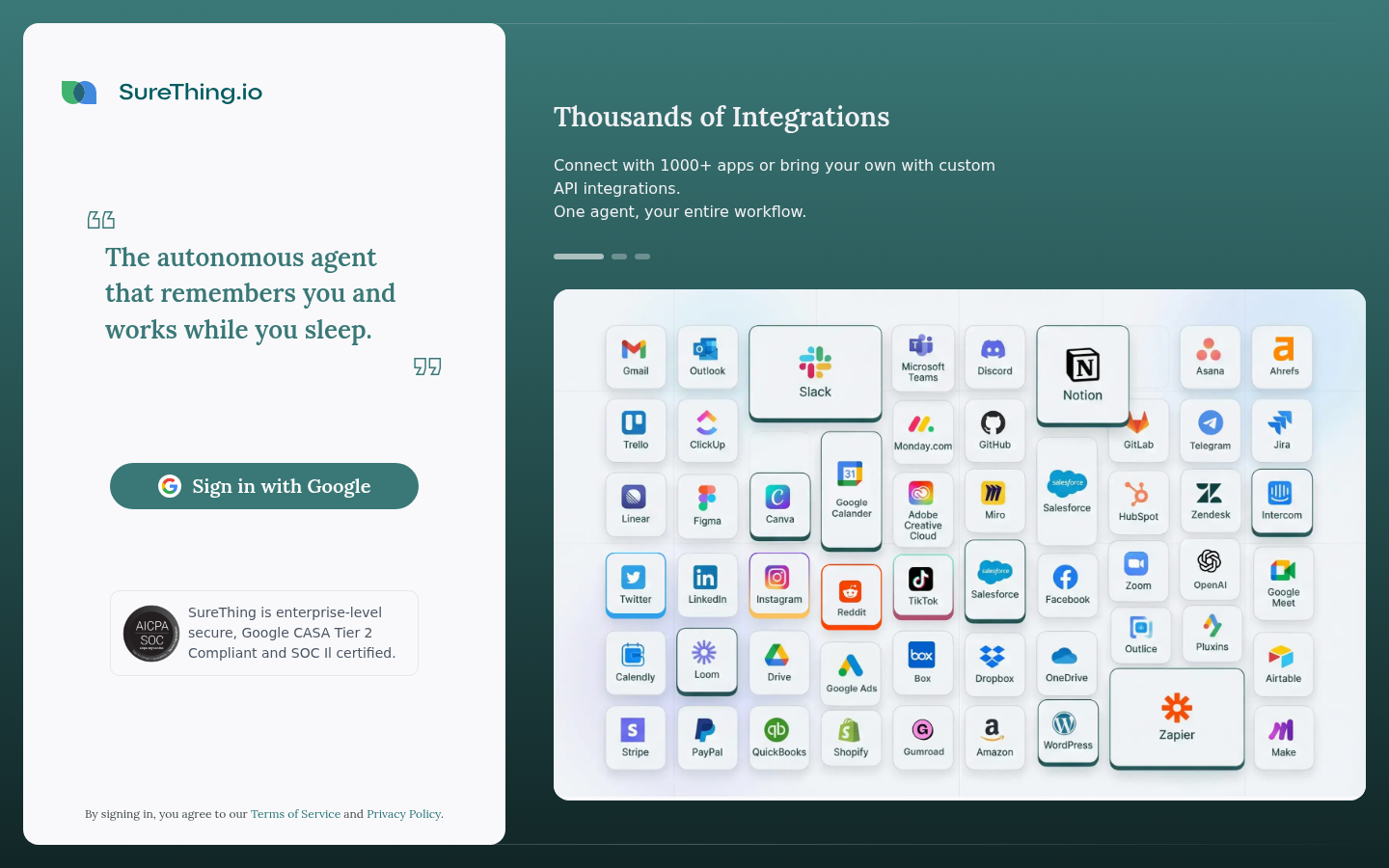 SureThing: Your 24/7 AI Work Assistant