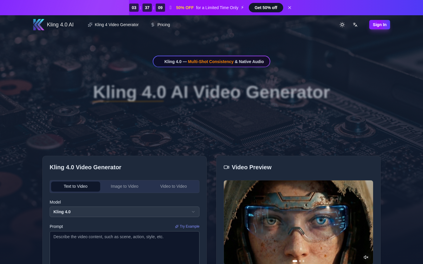 Kling 4.0：您的AI驱动电影工作室