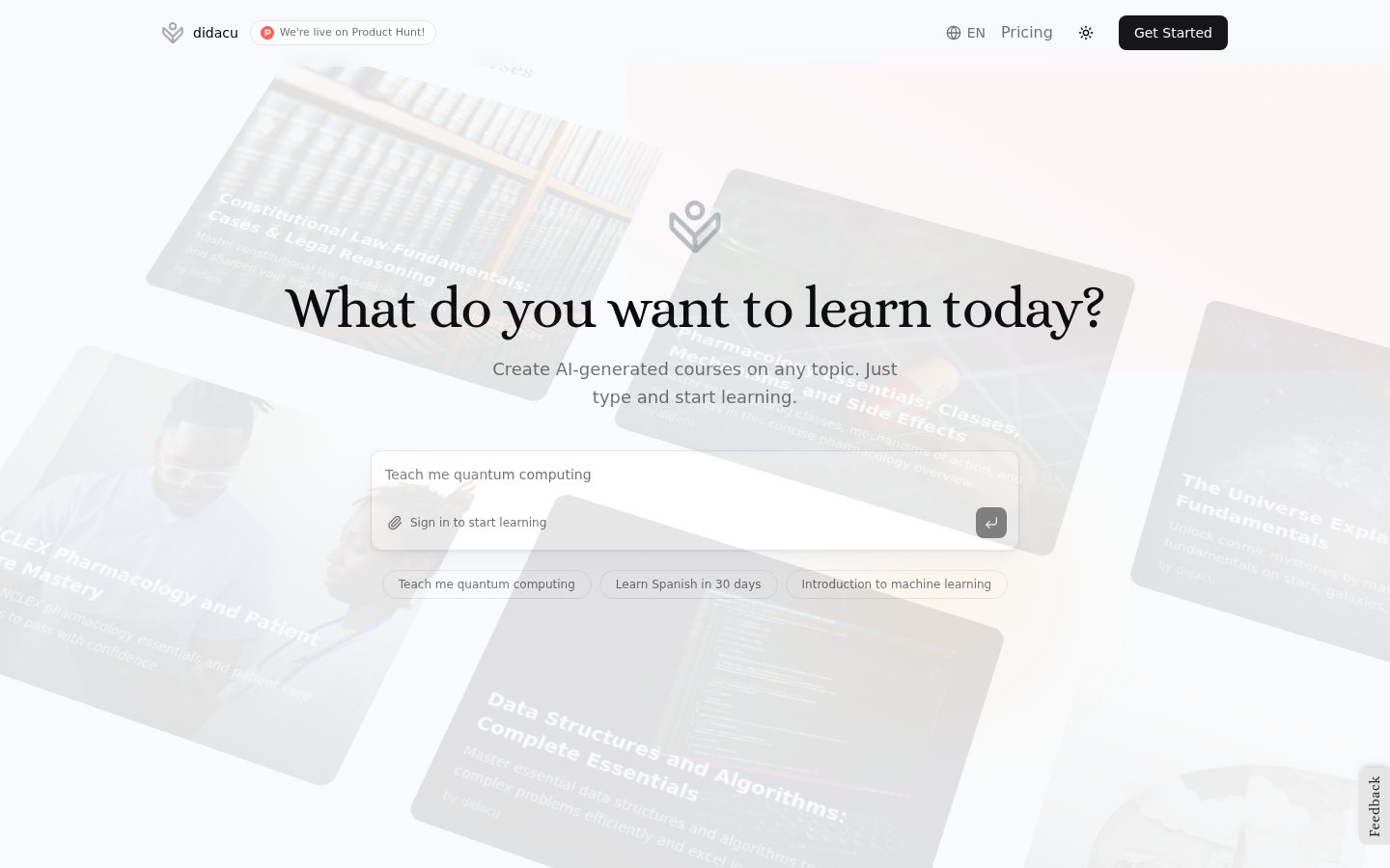 Didacu：您的人工智能学习伙伴
