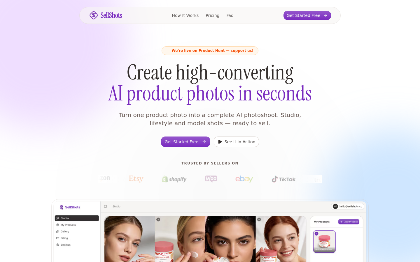 SellShots: AI-Powered Product Photography Made Easy