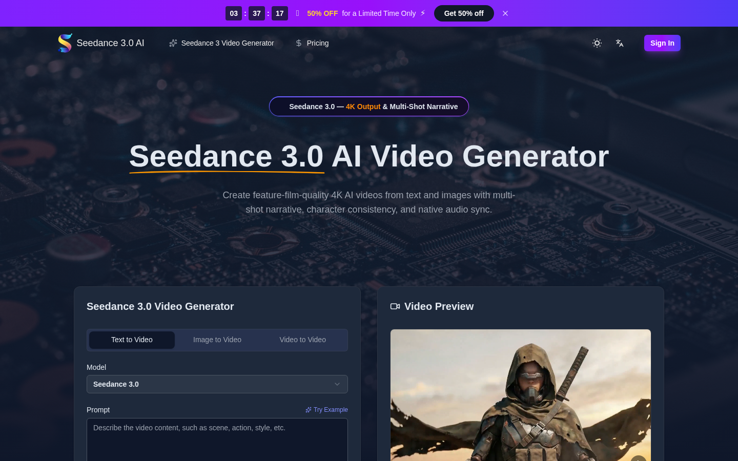 Seedance 3.0 AI: Your Free Ticket to Stunning 4K Videos