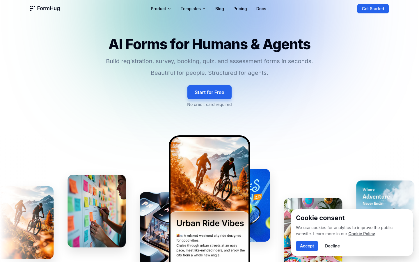 FormHug：您的AI驱动表单创建助手