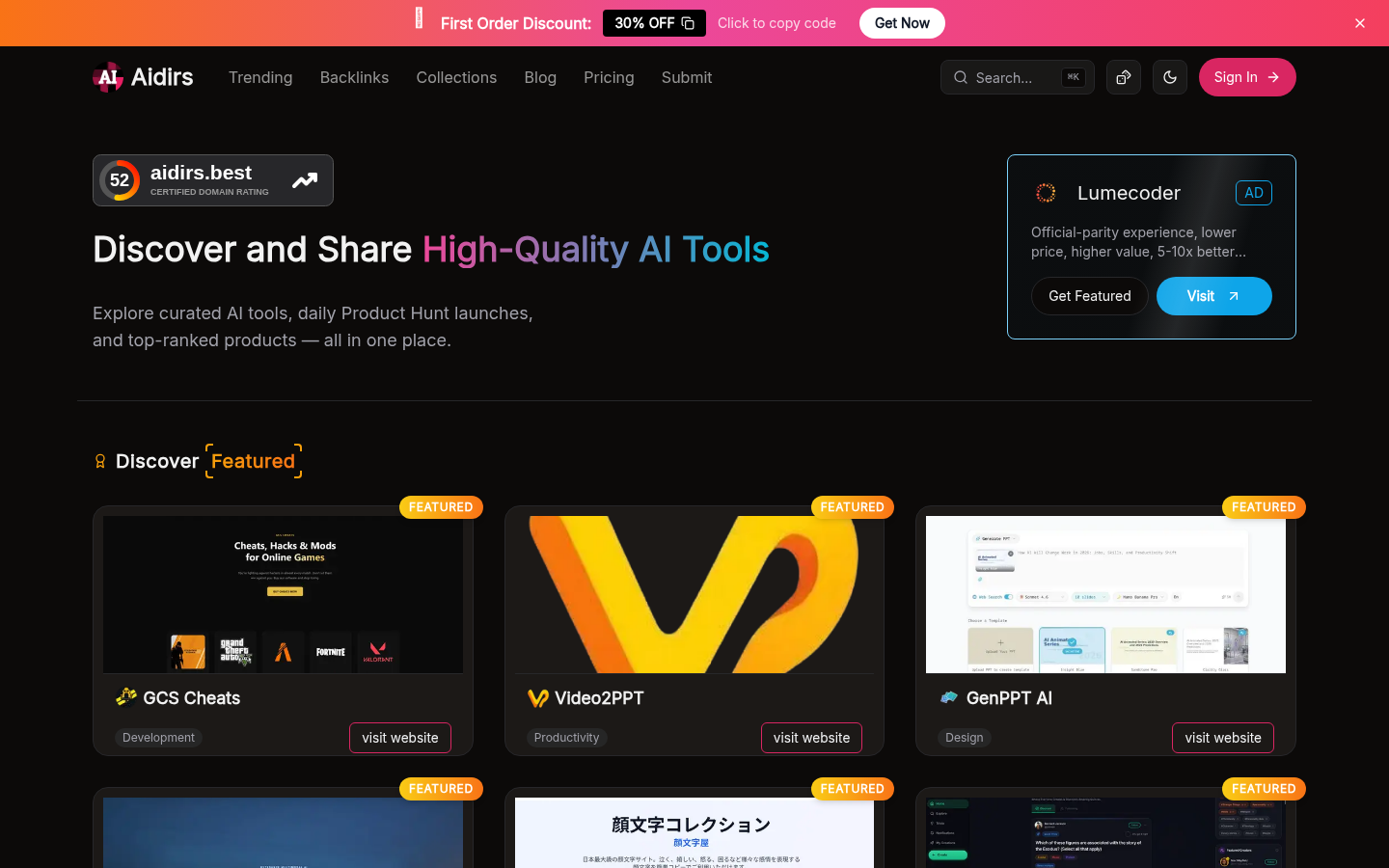 Aidirs: Your Gateway to Discovering the Best AI Tools