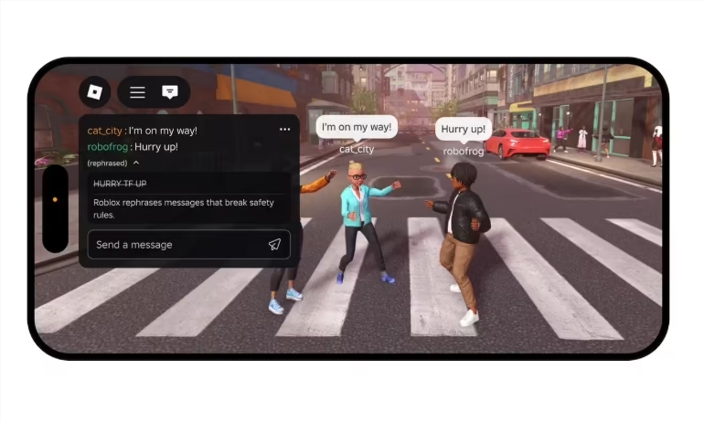 Roblox's New AI Chat Tool Turns Rude Remarks Into Polite Messages