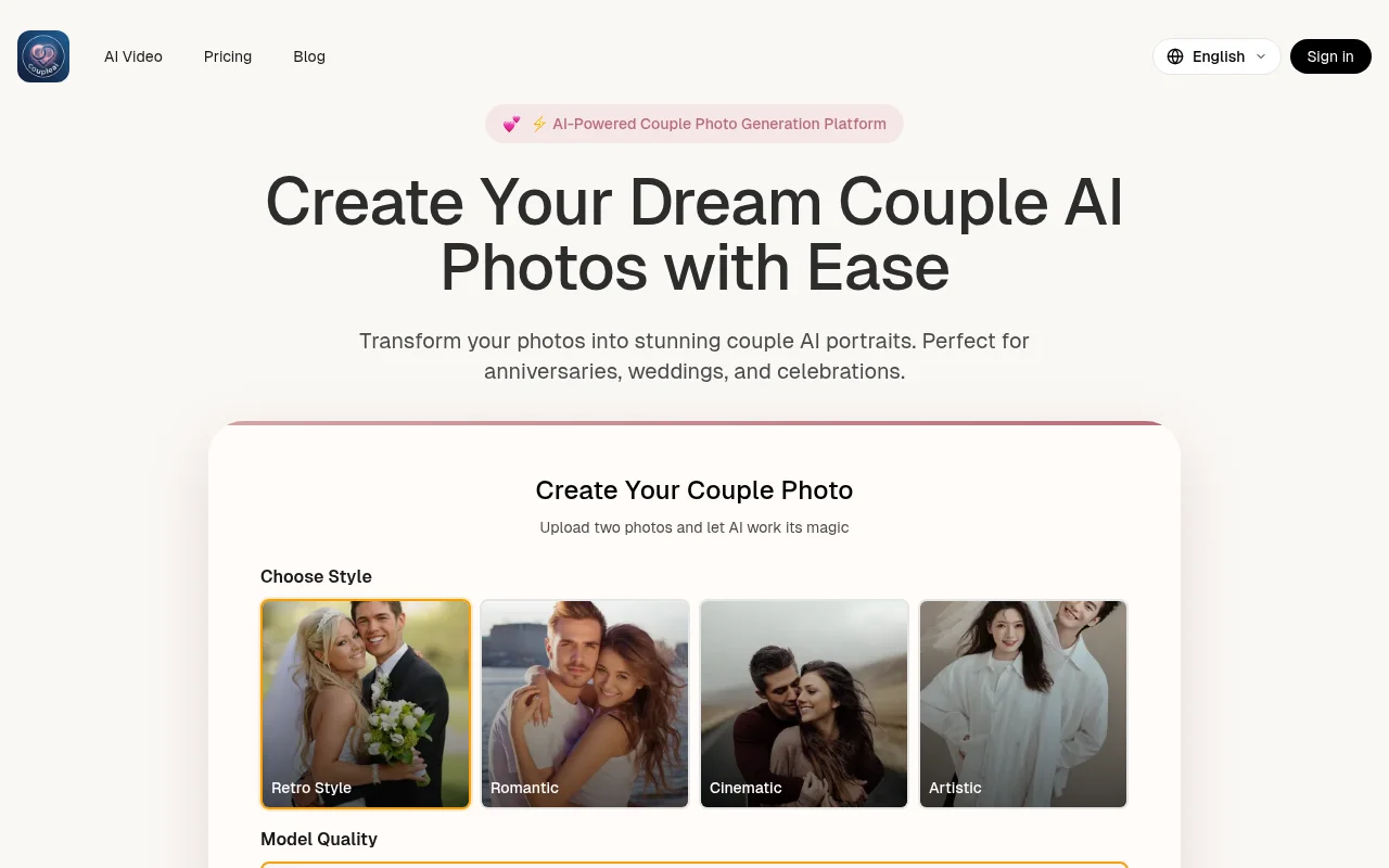 Couple AI: Your Digital Cupid for Picture-Perfect Memories