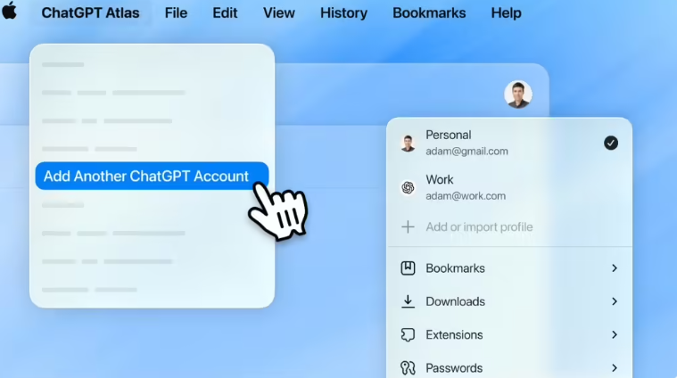 Atlas Browser Gets Smarter: Now Handles Multiple ChatGPT Accounts
