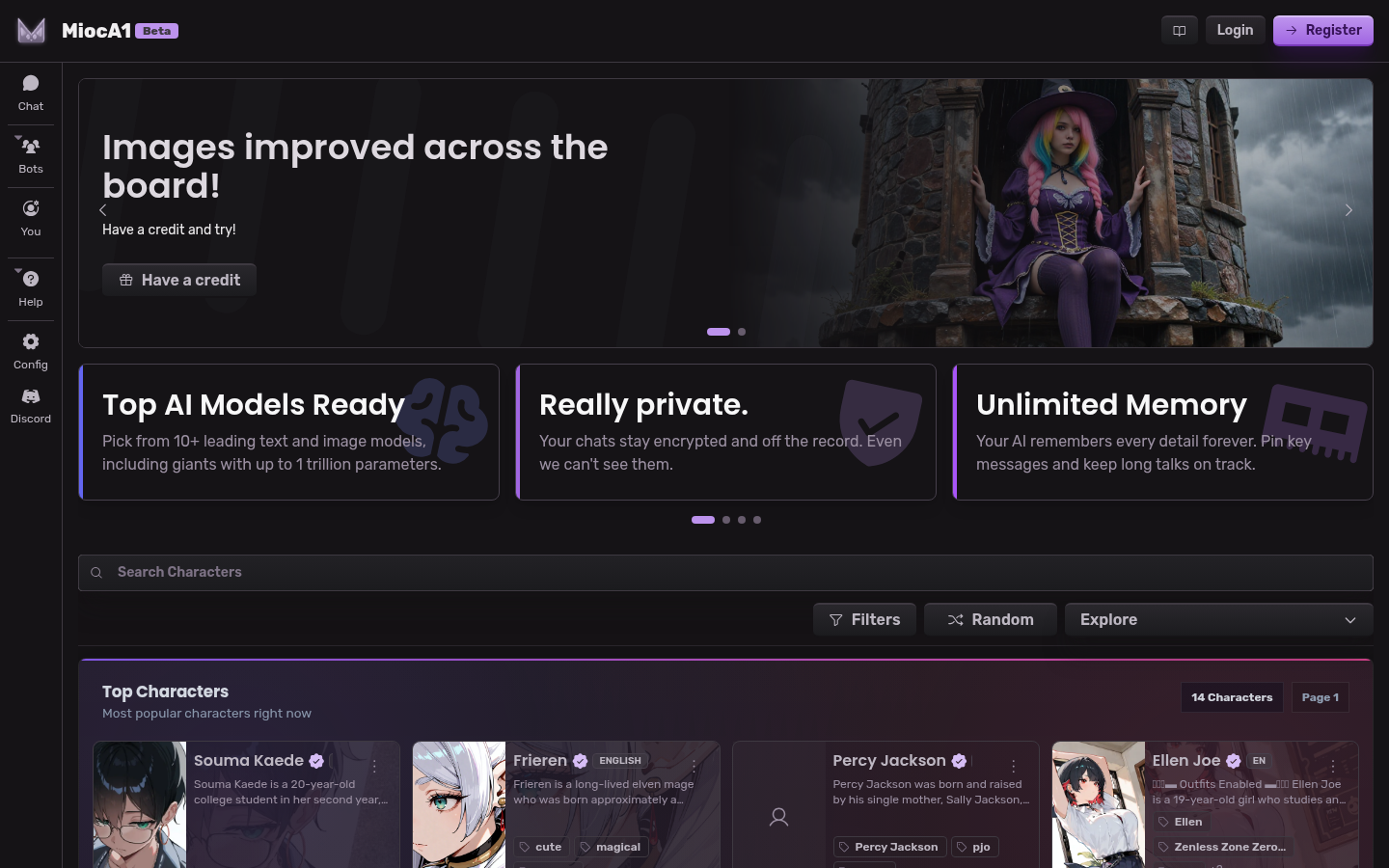 MiocAI: Your Gateway to Personalized AI Roleplay