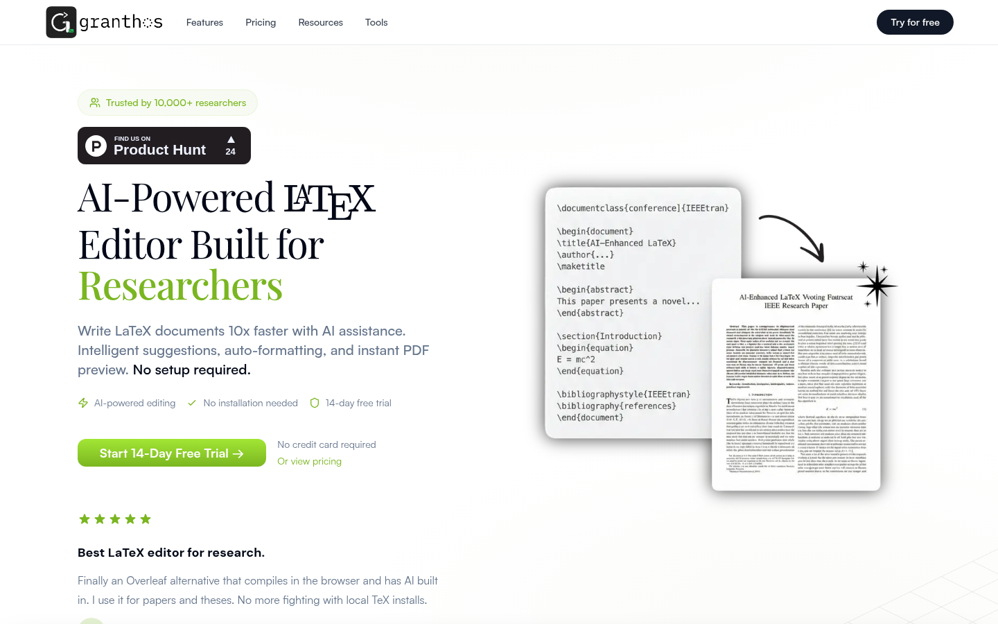 GranthOS: The Smart LaTeX Editor That Speeds Up Academic Writing