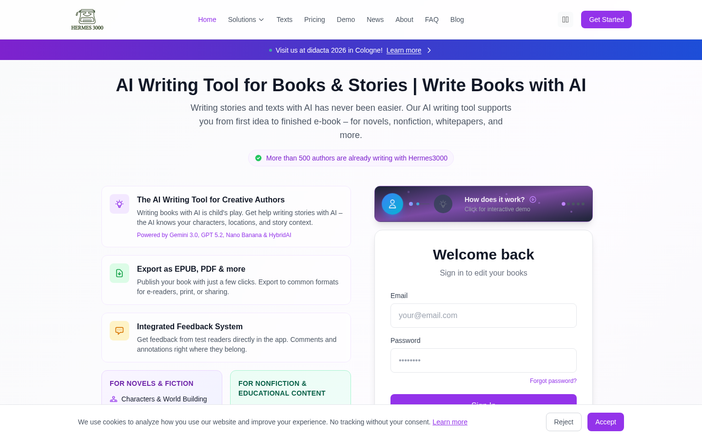Hermes3000: Your AI-Powered Writing Companion