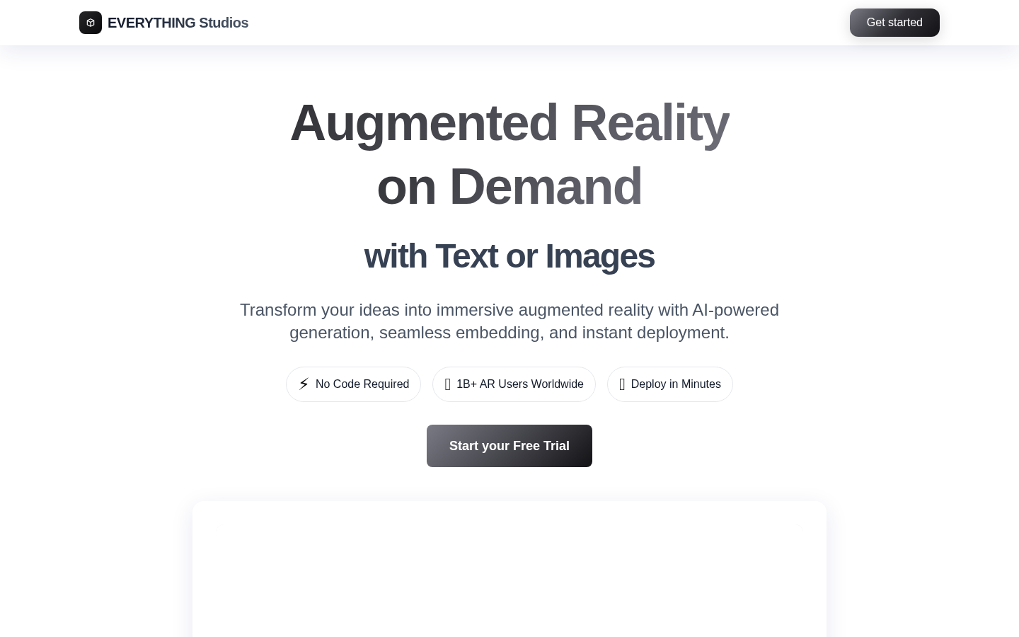 EverythingAR: Transform Ideas into 3D Magic Instantly