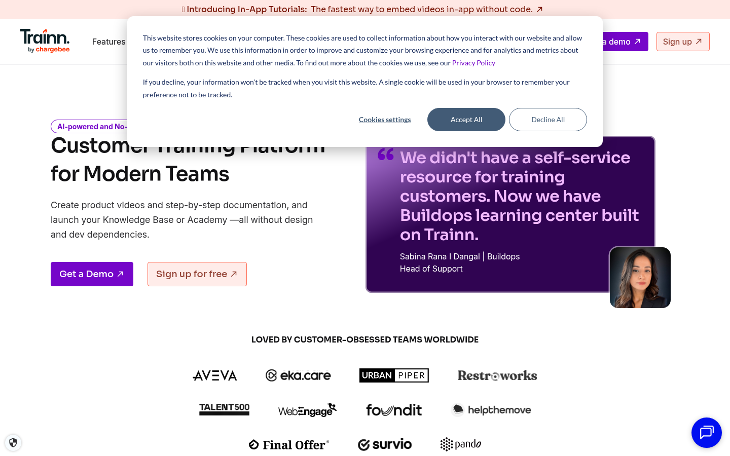 Trainn AI：您的无代码客户培训解决方案